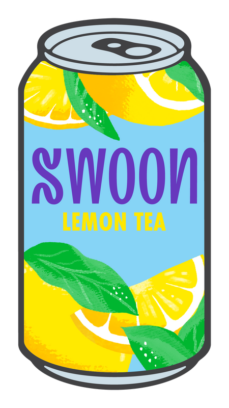 Swoon Lemon Tea Can Illustration