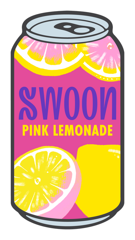 Swoon Pink Lemonade Can Illustration